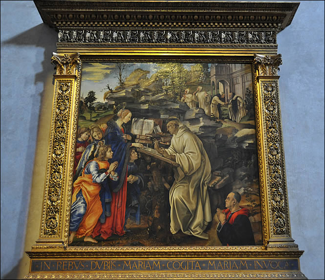 Apparition de la Vierge à Saint Bernard, de Filippino Lippi