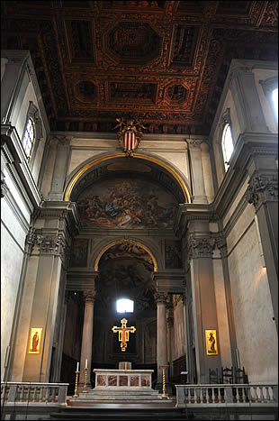 Vue de l'intérieur de la Badia Fiorentina