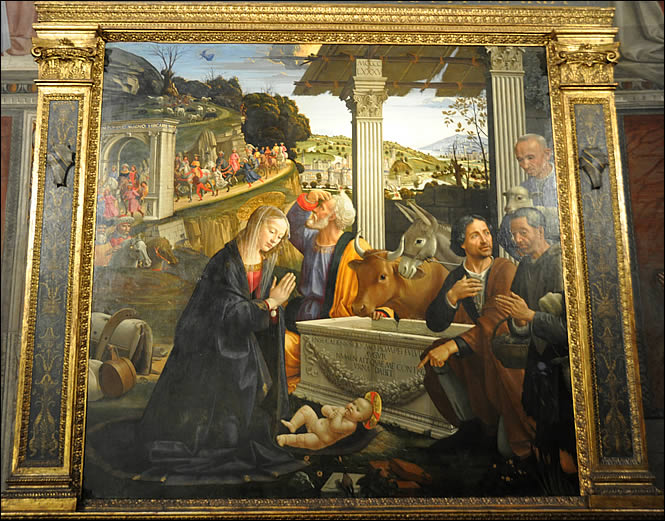 Tableau de l'adoration des mages