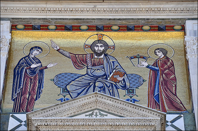 Mosaïque de la façade de San Miniato al Monte