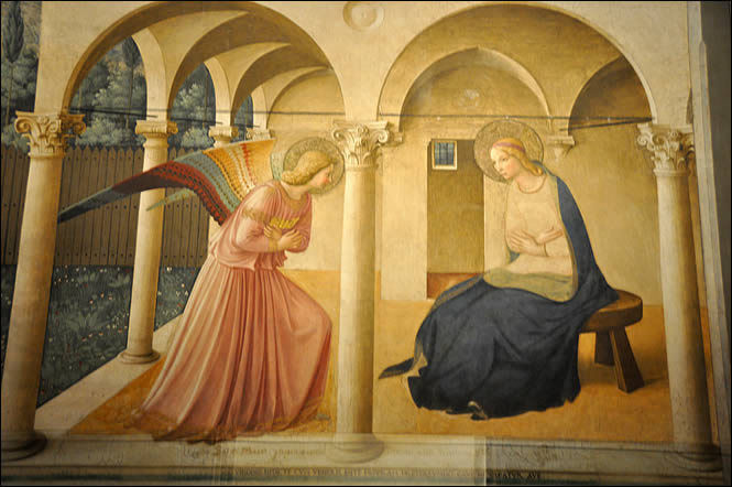 L'Annonciation de Fra Angelico au musée San Marco