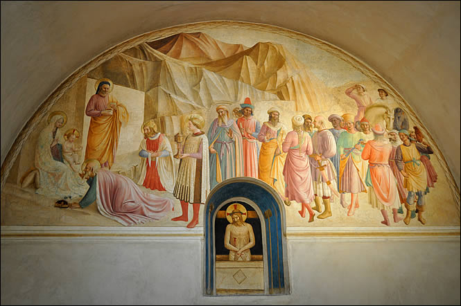 La fresque de l'adoration des Mages