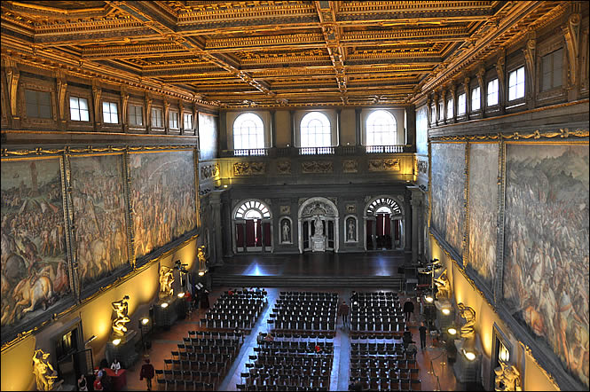 La salle des Cinq Cents du palazzo Vecchio