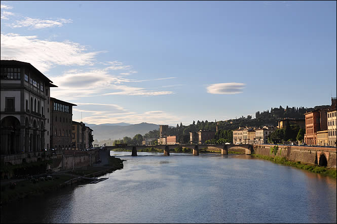 Vue depuis le Ponte Vecchio