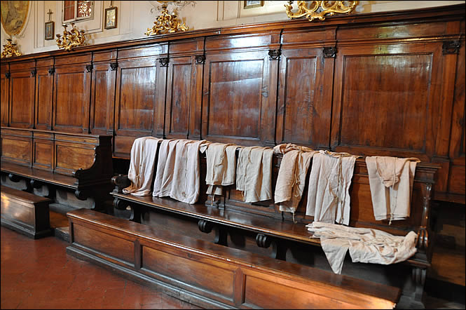 L'intérieur de la chapelle des Servites